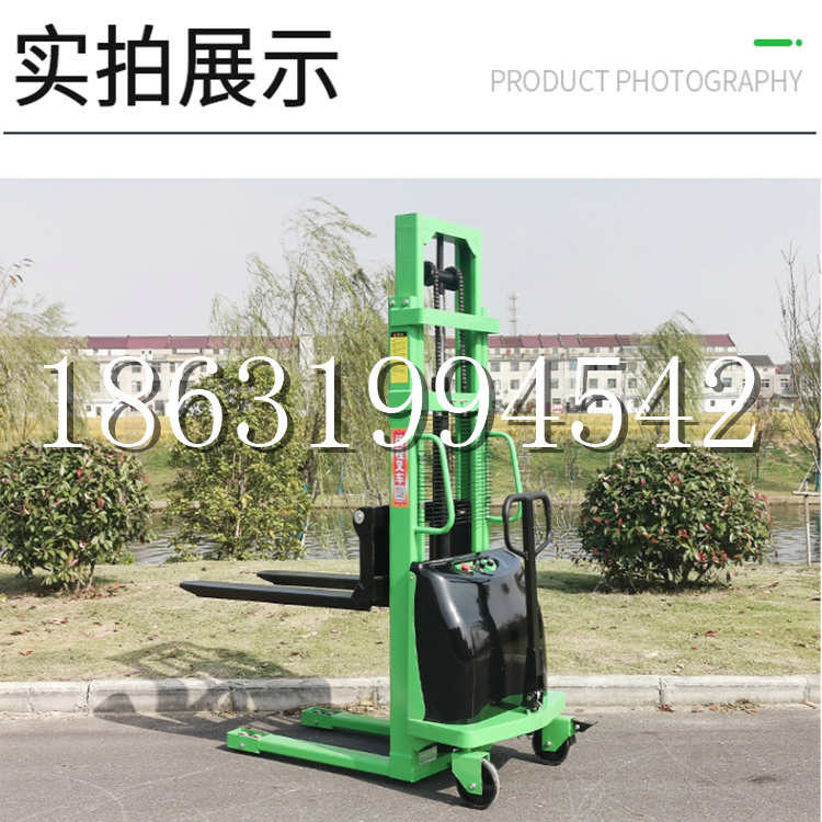 玉树市电动叉车堆高车液压铲车电瓶1吨2吨站驾步行式小型全自动叉车